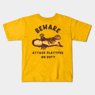 Pretty Platypus Portrait Kids T-Shirt